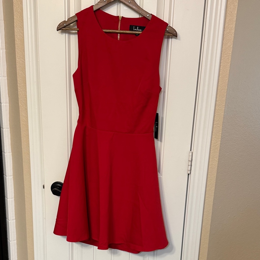 NWT Lulu's Red Mini Skater Style Dress